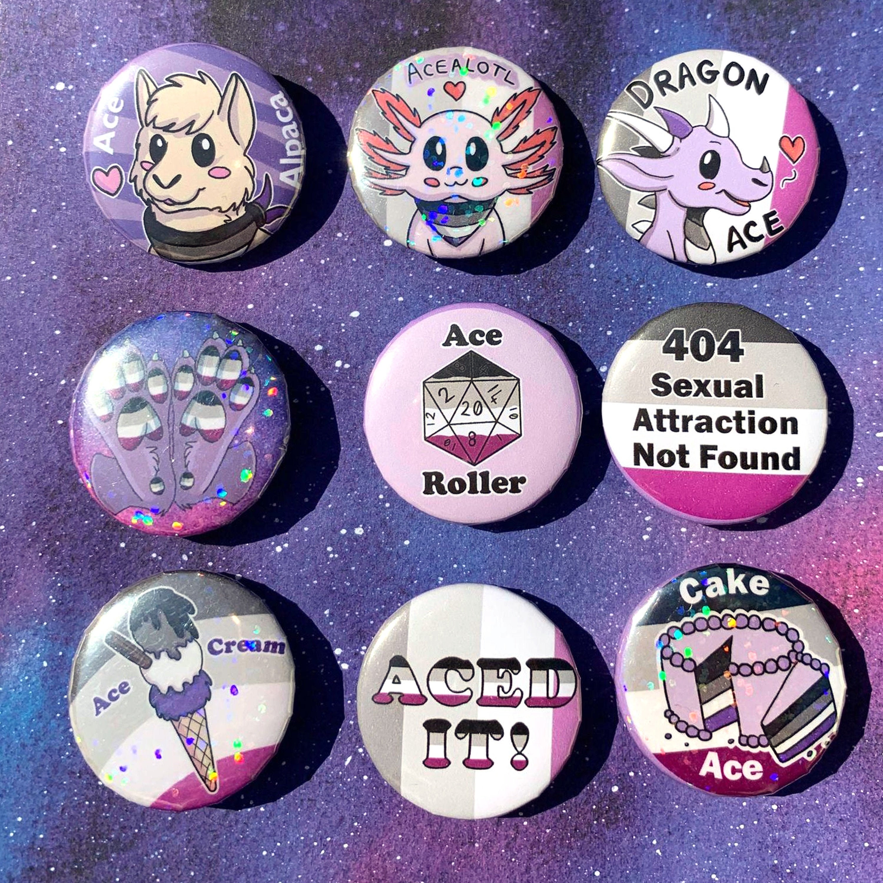 Asexual Pride And Puns 32mm Button Badges Asexuality Pride Etsy Asexual Pride And Puns 32mm Button Badges Asexuality Pride Etsy