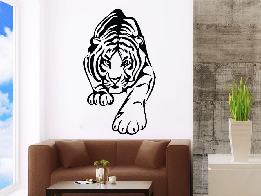 Tigers Wall Decal Panther Animals Wild Cat Wildcat Tiger | Etsy