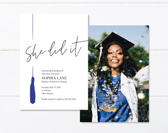 Graduation on sale announcements ideas
