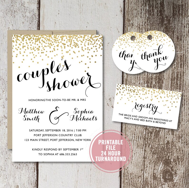 Bridal Shower Invitation Printable Image 0