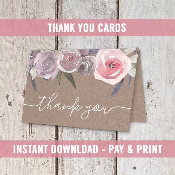 bridal shower invitation custom thank you cards engagement etsy engagement thank you cards