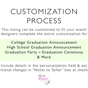 College Graduation Announcement, Graduation Party Invitation, High School Graduation Class of 2023, Virtual Graduation, Printed or Digital image 3