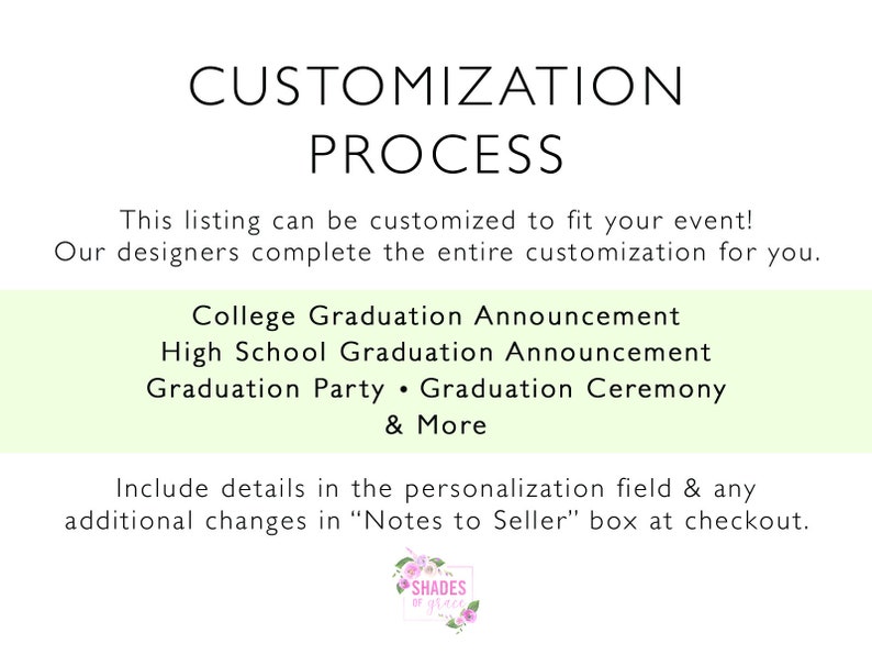 College Graduation Announcement, Graduation Party Invitation, High School Graduation Class of 2023, Virtual Graduation, Printed or Digital image 3