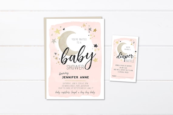 Free Printable Moon And Stars Invitation