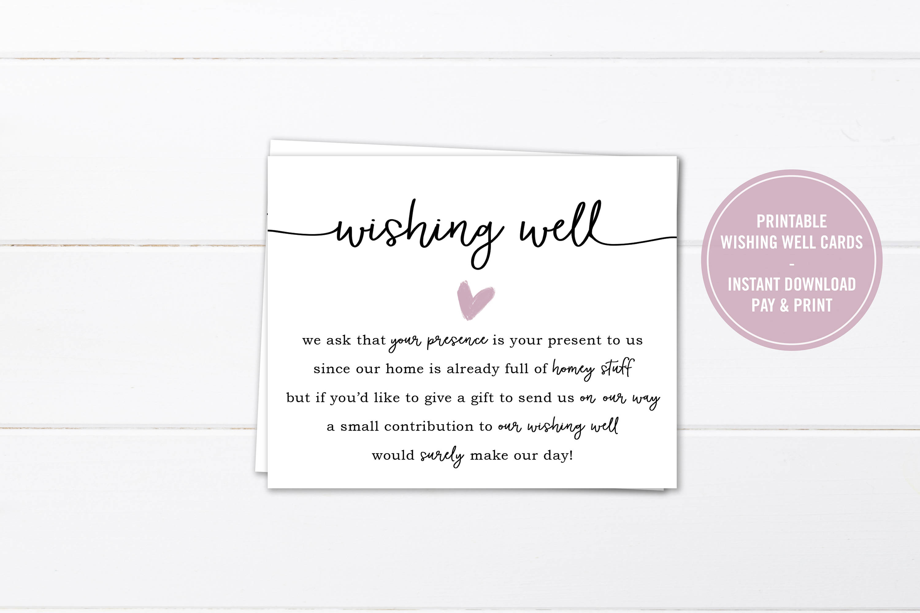 Wedding Wishing Well Card Printable Bridal Shower Wishing Well Insert wedding-wishing-well-card-printable-bridal-shower-wishing-well-insert
