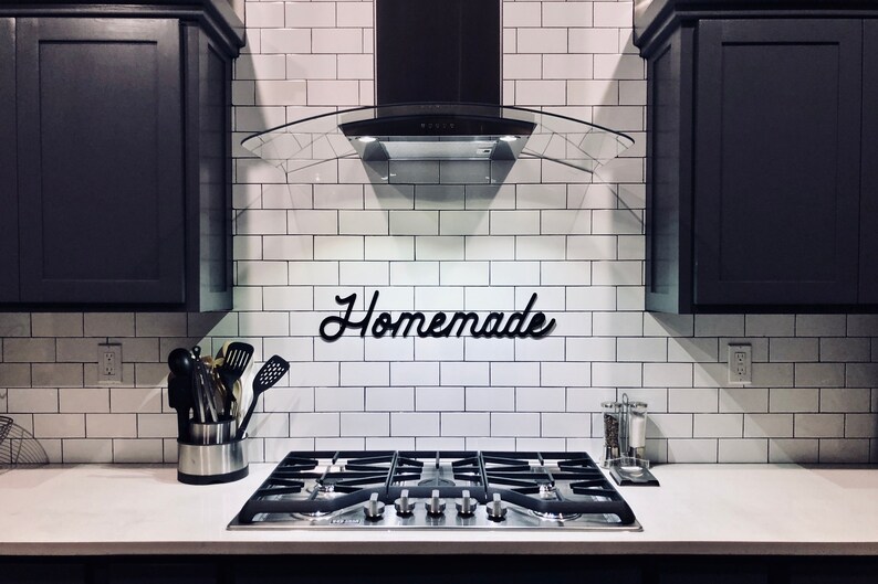 Farmhouse Homemade Kitchen Wall Decor Sign Custom Rustic Country Above Stove