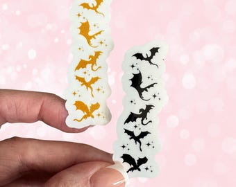 Fourth Wing Inspired Dragon Vinyl Sticker: Bookish Kindle Decor