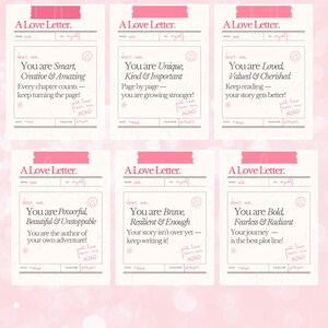 Love Letter to Myself Stickers | Affirmation Bookish Sticker Pack | Self-Love Vinyl Stickers | Motivational Reading Decals | Book Lover Gift