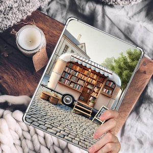Vintage Bookmobile Kindle Insert: Holographic or Matte Finish
