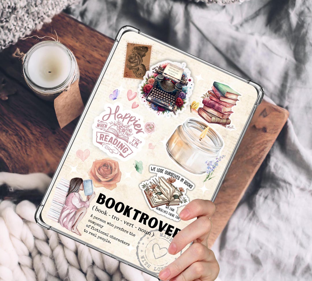 Booktrovert Kindle Insert for Clear Case (digital Download) - Etsy