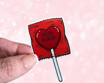 Fourth Wing Sticker: Xaden Lollipop, Bookish Kindle Vinyl Decal