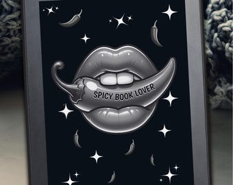Spicy Book Lover Kindle Lock Screen: E-Reader Wallpaper (E-Pub)