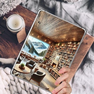 Alpine Library Kindle Insert: Holographic or Matte Bookshop Design