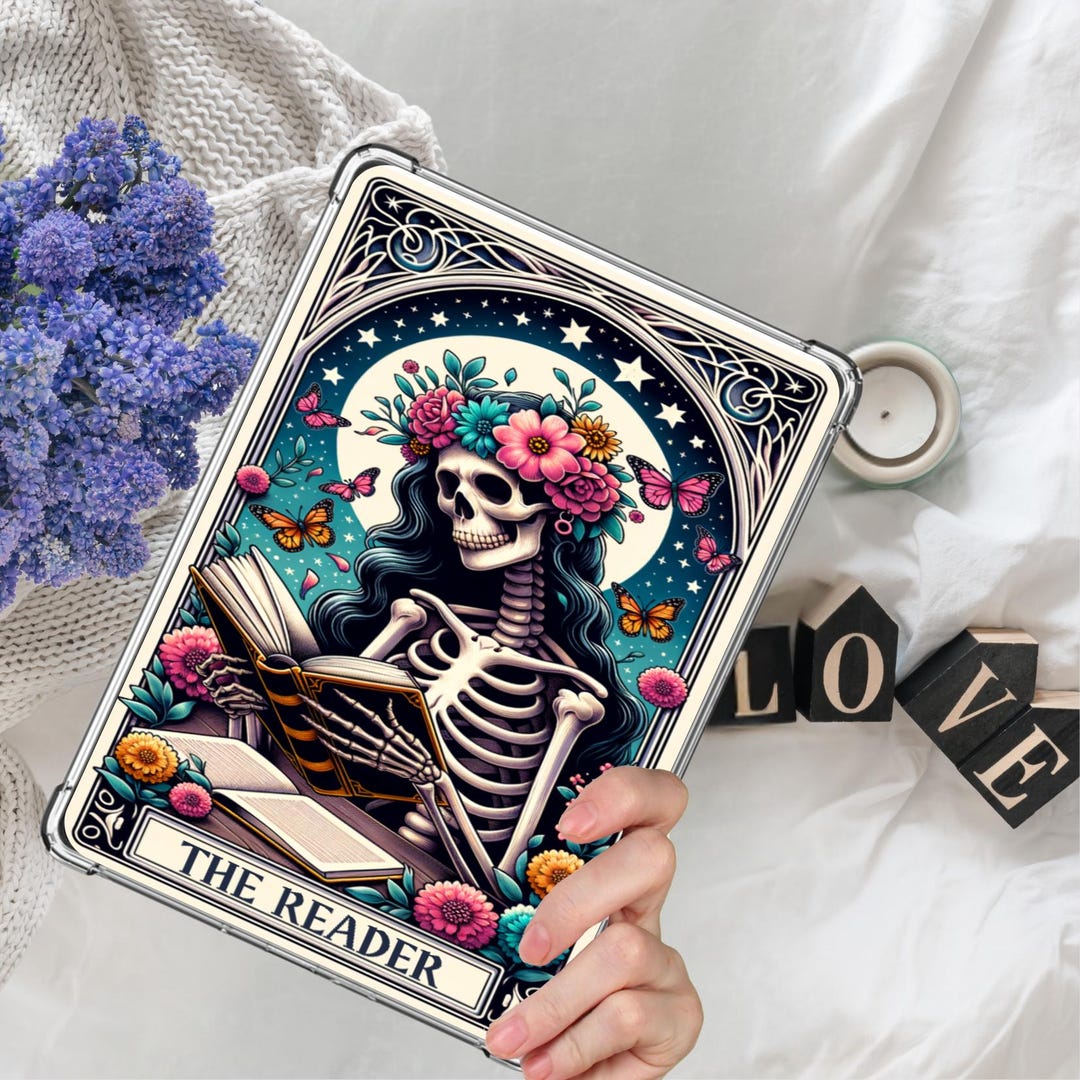 The Reader Tarot Card Kindle Insert: Holographic Kindle Accessories - Etsy