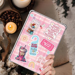 Kindle-Einsatz für Clear Case | Herunterladen & DRUCKEN | Einzigartiges Geschenk für Buchliebhaber | Buchliebhaber Kindle einsetzen | Rosa Buch Theme | Kindle Haut