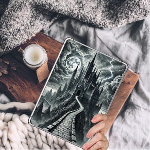 Parapet Trial Kindle Insert – Holographic or Matte Finish for Clear Kindle Case – Fantasy Bookish Gift -fourth wing inspired kindle insert
