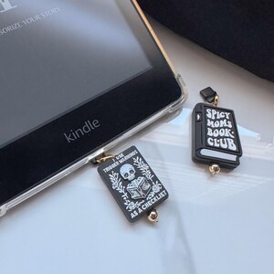 Kindle Charms | USB C Phone Charm | Kindle Accessories | Bookish Gifts | Mini Keychains | Phone Charm| Bookish Merch | Bag Charm | Booklover