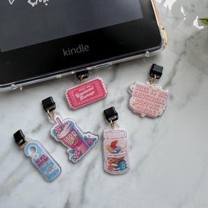 Kindle Charms| USB C Phone Charm | Kindle Accessories | Bookish Gifts | Mini Keychains | Phone Charm| Bookish Merch