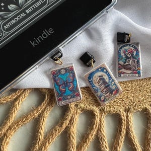 Kindle Charms| USB C Phone Charm | Kindle Accessories | Bookish Gifts | Mini Keychains | Phone Charm| Bookish Merch