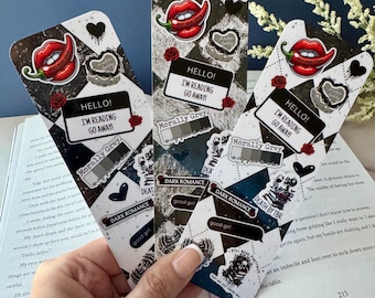 Dark Romance Bookmark Set: Morally Grey, Spicy Book Lover