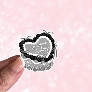 Shadow Daddy Coquette Cake Sticker | Girlie Kindle Sticker | Bookish Sticker | Bookish Sticker | Book Lover Sticker | Dark Romance Sticker
