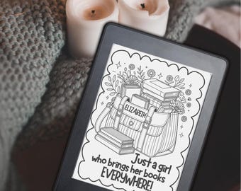 Personalized Kindle Lock Screen: Book Lover Screensaver (E-Pub)