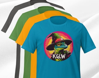 Camiseta KGLW Lizard Wizard: Camiseta unisex de concierto vibrante