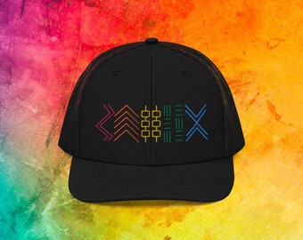Boné Trucker Bordado Billy Strings: Rainbow BMFS Richardson 112 Snapback