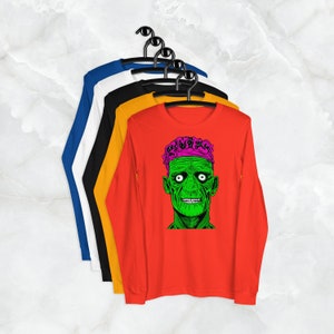 Frankenstein BMFS Unisex Long Sleeve Tee, Billy Strings Inspired T-Shirt, Sizes(XS to 2XL), Vibrant Fall Shirt, Concert Gift