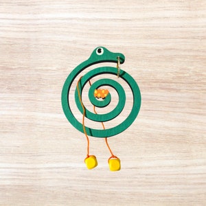 KGLW Rattlesnake Puzzle, Handcrafted Black Light Reactive Disentanglement Game, Stocking Stuffer for King Gizzard Fans, Christmas Gift