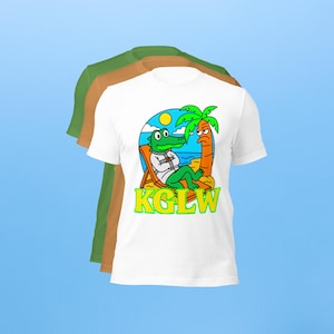 King Gizzard and the Lizard Wizard Phantom Island Unisex T-Shirt, KGLW Gator Tee, Sizes S to 4XL, 3 Color Options, Festival Attire