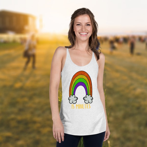 Billy Strings Fuzzy Rainbows Racerback Tank BMFS Women's Sleeveless Tee 15 Minutes Fuzzy Rainbows Tank Top Summer Clothing