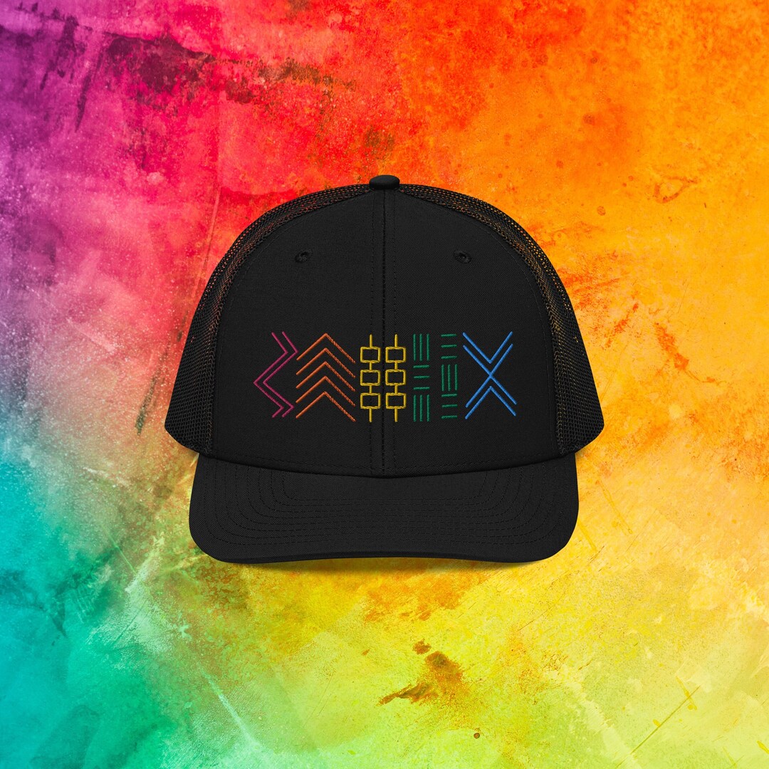 Billy Strings Rainbow/black Trucker Cap, BMFS Hat, Concert Lover Gift