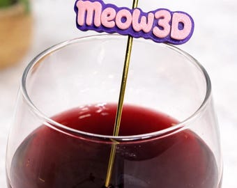 Custom Reusable Cocktail Picks | Personalized Logo Drink Stirrers | Bar Decor & Cocktail Garnish