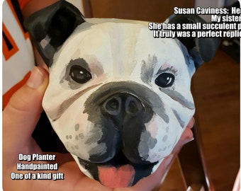 Bulldog Planter, Mother’s Day Gift, Bulldog lover, Plant Mom, Dog Mom, bulldog gifts, friends, dogs, dog lovers, dog gifts, plants