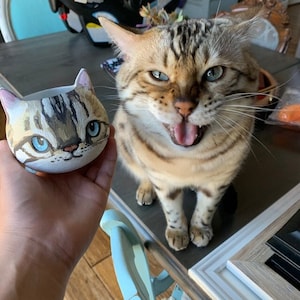 Maceta para gatos personalizada, Memorial para mascotas, Mamá de plantas, Mamá gata, Regalos personalizados, Decoración para gatos, Regalo para mascotas, Maceta para animales, Regalo para amantes de los gatos