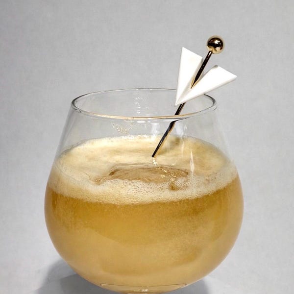 Paper Plane Reusable Cocktail Picks | Modern Drink Stirrers | Aviation Bar Decor | Cocktail Garnish | Bar Accessories | Wedding