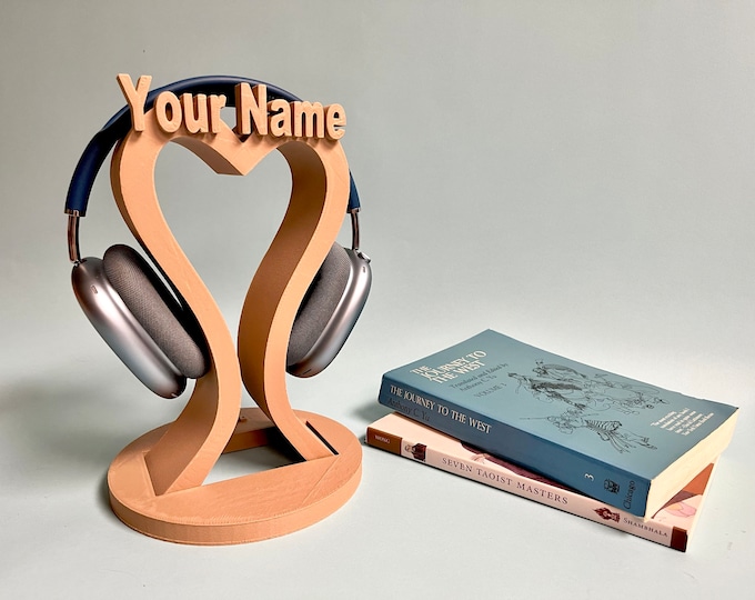 Custom Name headphone stand, Valentine's Day gift, Gift for man, Personalized gifts, Gamer gifts, Tech Accessory, DJ Gift, Custom Game tag