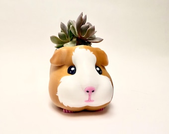 Guinea Pig Planter – Cute Animal Succulent Pot, Gift for Pet Lovers, Pet Memorial & Pet Loss Gift