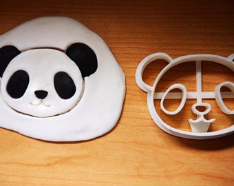 Panda cookie cutter, holiday, 3D Printed, Cute, Biscuit Cutters, bakeware, party cookies, zoo, Animal