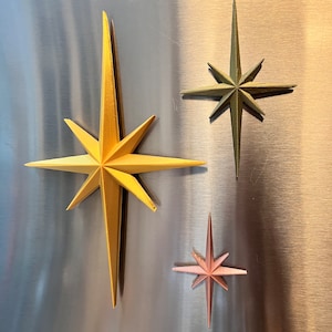 Mid Century Starburst Magnet, Atomic Starburst, Star, kitchen, MCM decor, Retro, Mid Century Modern, CELESTIAL Decor, Starbursts 1960s