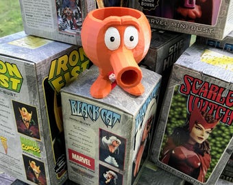 Q Bert プランター: アクリル塗装 PLA プラスチック オフィス装飾