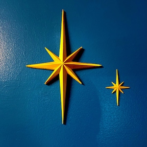 Mid Century Starburst, Star Wall Decor, Wall Art, Atomic Starburst, MCM decor, Retro, Mid Century Modern, Modern Vintage, Starbursts 1960s