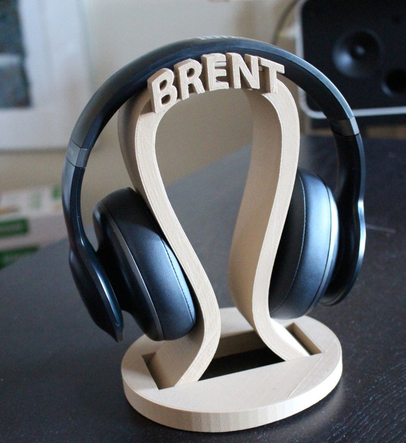 Custom Name headphone stand, Tech accessories, Personalize Tech, Gifts for man, Game Girl, Gamer gifts,Birthday Gift, DJ Gift, Game tag image 4