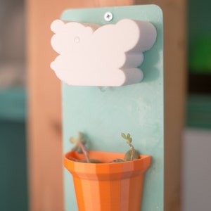Cloud Hanging Planter, Fathers Day Gift, Plant dad, cloud, Hanging Planter, Dad Gift, garden image 2