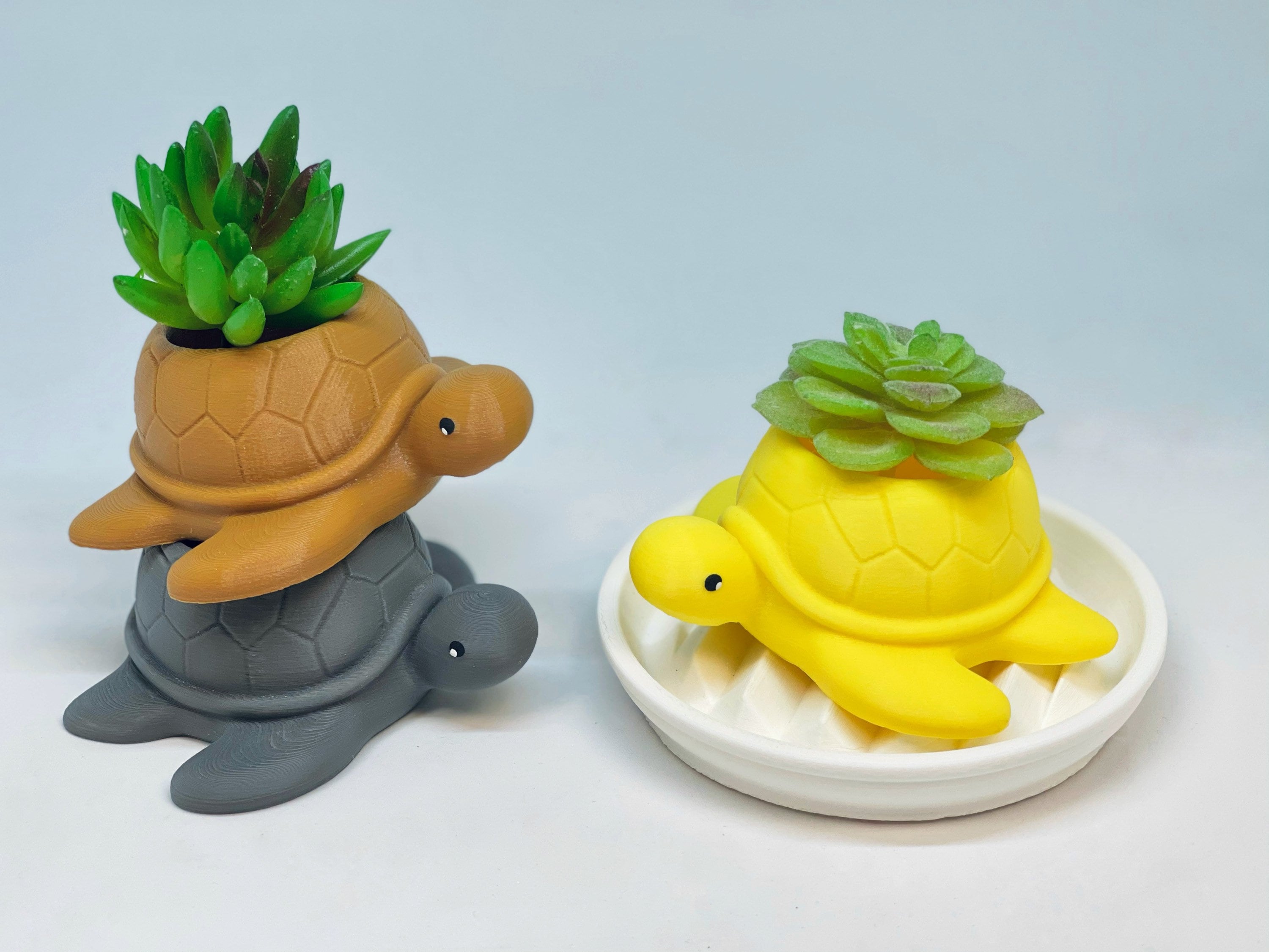 Schildkröten-Blumentopf, Meeresschildkröten-Blumentopf, Schildkröten-Blumentopf, Schildkröten-Liebhaber, Sukkulente, Geburtstagsgeschenk, Bürodekor, Ozean, Trennwand-Dekor