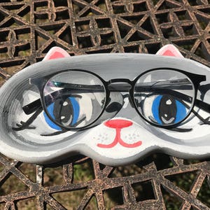 Customize Glasses holder, Office Decor for woman desk, Cat Decor, glasses, kitty, cute, meow, cat, home decor, customize, organizer