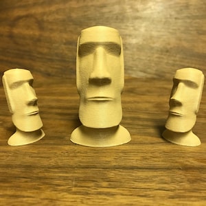 Statua Moai, regalo di Natale, regalo per papà, Isola di Pasqua, arredamento per la casa, ufficio, scrivania, statua, miniatura, carino, divertente, geek, storia, natura