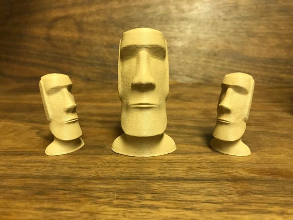 Moai Face Easter Island Statue Funny Gift Idea' Sticker