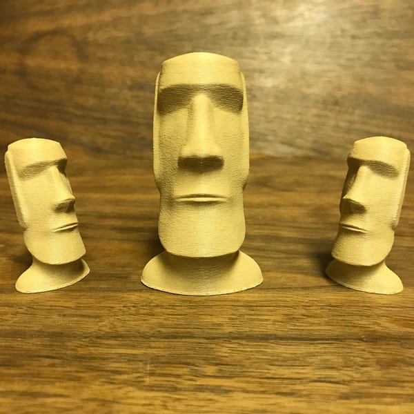 Moai Statue, Muttertagsgeschenk, Papa Geschenk, Osterinsel, Wohnkultur, Büro, Schreibtisch, Statue, Miniatur, niedlich, Spaß, Geek, Geschichte, Natur